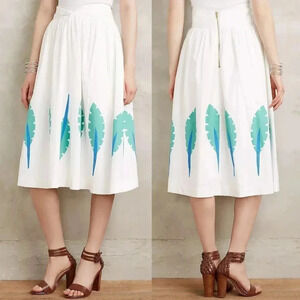Anthropologie Corey Lynn Calter Royal Palm Skirt Size 6 NWOT $178